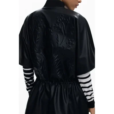 Black Polyethylene Women Poncho