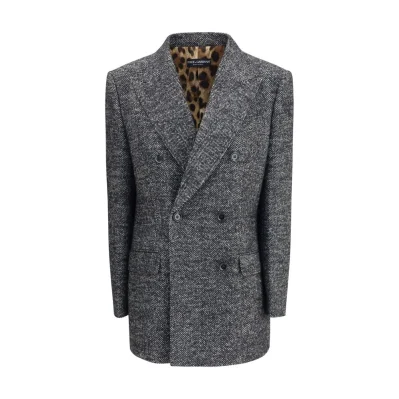 Double-breasted Chevron Blazer