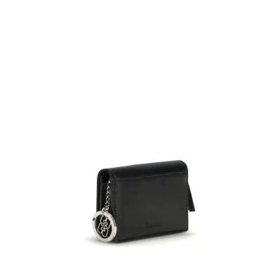 GANNI CARD HOLDER WITH FLAP BLUE DOG