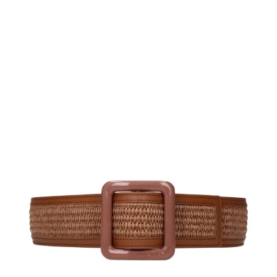Brown Raffia Belts