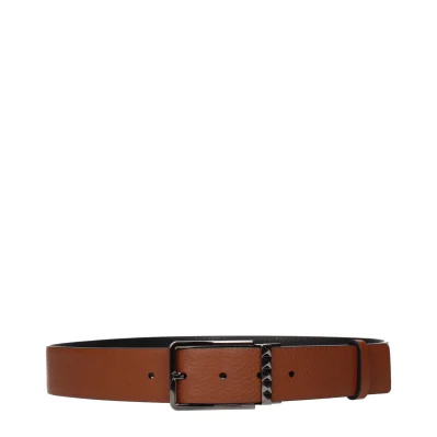 Black Leather Regular Belts