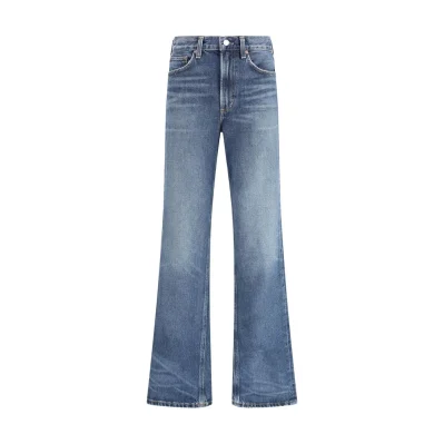 Kick Boot Jeans stencil color mid rise