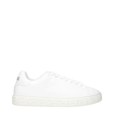 White Leather Low Tops