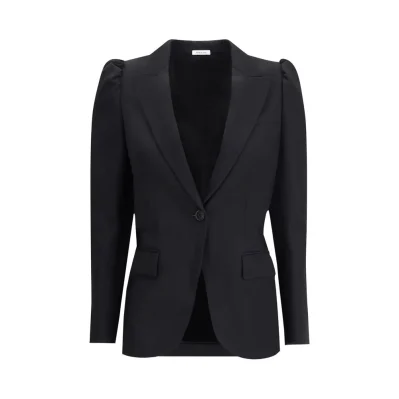 Black single-breasted jacket