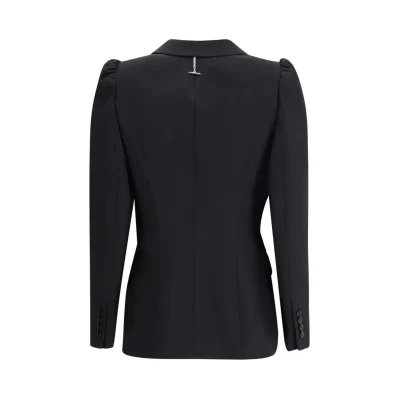 Black single-breasted jacket