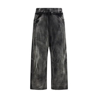 Pleated Cropped Track Pants