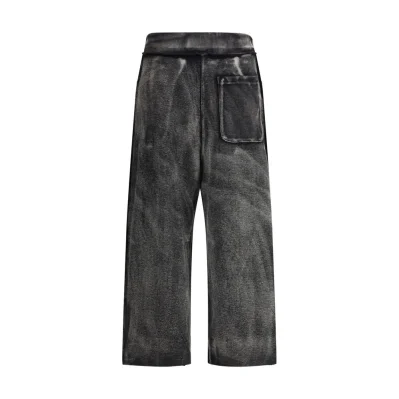 Pleated Cropped Track Pants