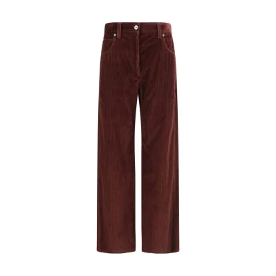 Straight Velvet Trousers