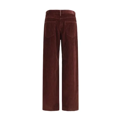 Straight Velvet Trousers