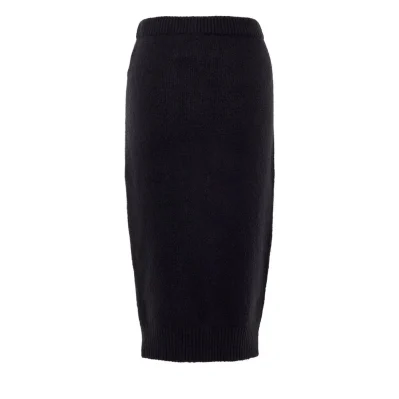 Black Cotton Skirt