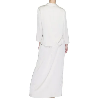 Beige Polyester Long
