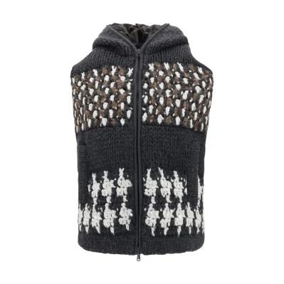Cashmere padded Gilet