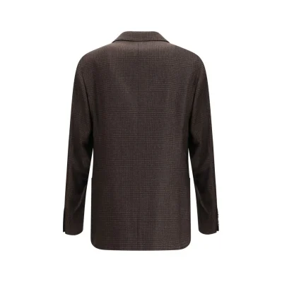 Prince of Wales Wool Blazer