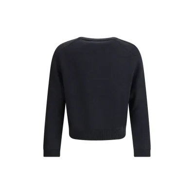 True Roundneck in Off Black Rustic Merino