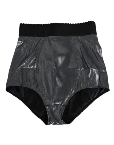 Gray Silk Stretch Slip Girdle Panty Underwear