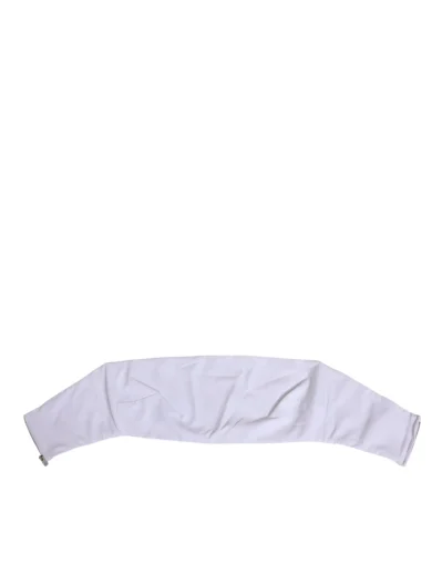 White Nylon Strapless Corset Top Underwear