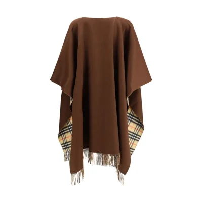 Reversible check wool cashmere Cape