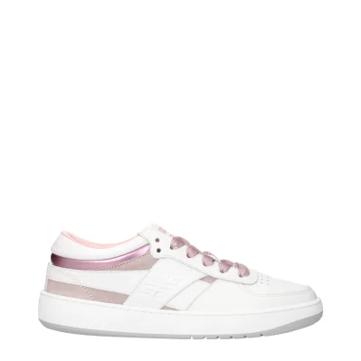 White Leather Low Tops
