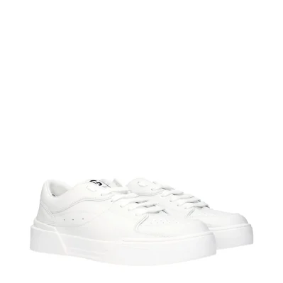 White Leather Low Tops