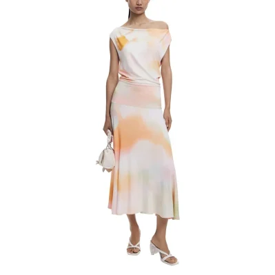 Orange Viscose Dress