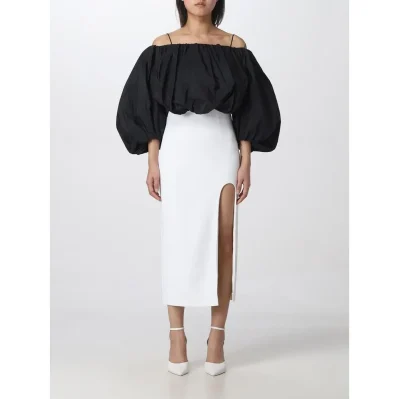White Polyester Dress