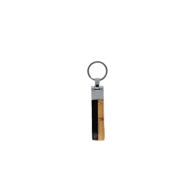 Black Polyethylene Keychain