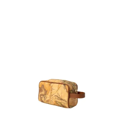 Beige Cotton Clutch Bag
