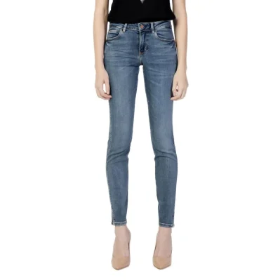 Blue Cotton Skinny Jean