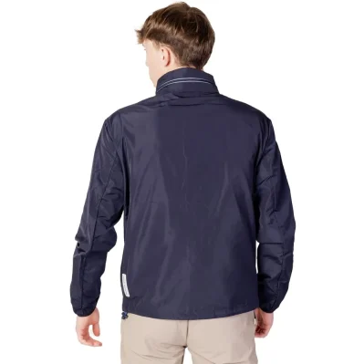 Blue Polyester Jackets & Coat