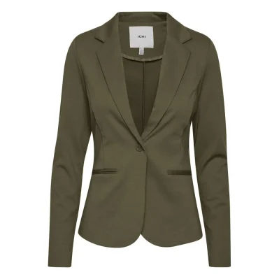Green Polyester Blazer