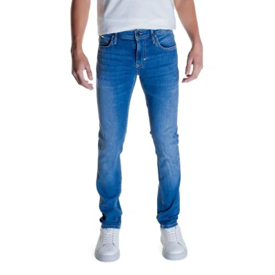 Blue Cotton Slim Fit Jean