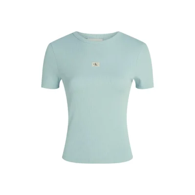 Turquoise Recycled Cotton T-Shirt