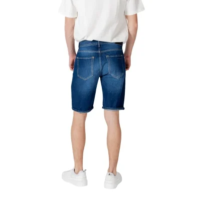 Blue Cotton Bermuda
