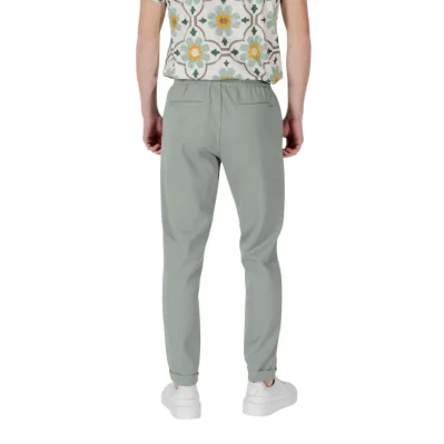 Green Polyester Joggers Workout Pant