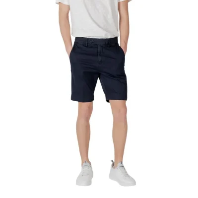 Blue Cotton Bermuda