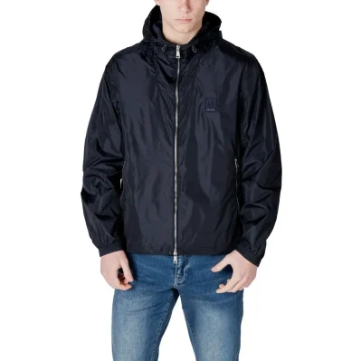 Blue Polyamide Jackets & Coat