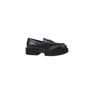 Black Leather Platform