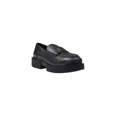 Black Leather Platform
