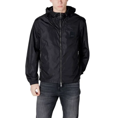 Black Polyamide Jackets & Coat