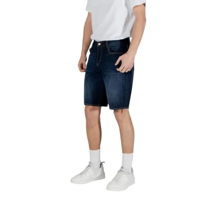 Blue Cotton Bermuda