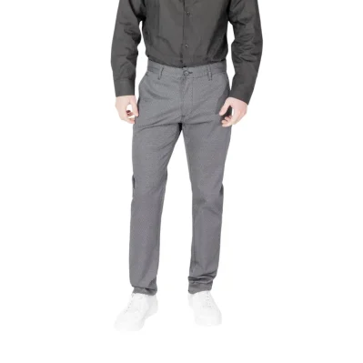 Blue Cotton Skinny Pant