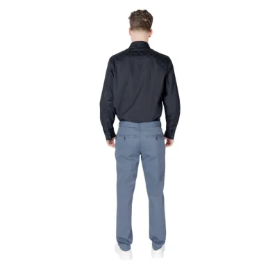 Blue Cotton Skinny Pant