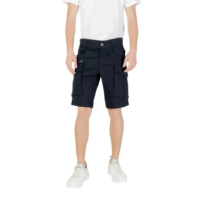 Blue Cotton Bermuda