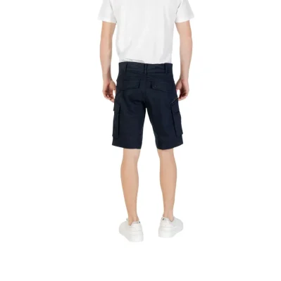 Blue Cotton Bermuda