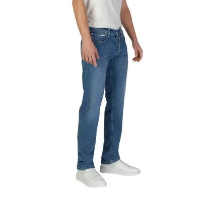 Blue Cotton Relaxed Fit Jean