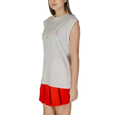 Cream Cotton Tank Top