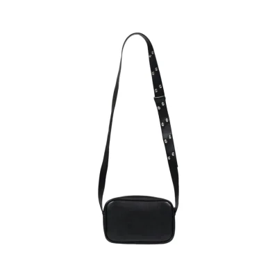 Black Polyester Handbag