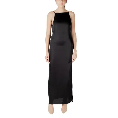 Black Recycled Polyester Long