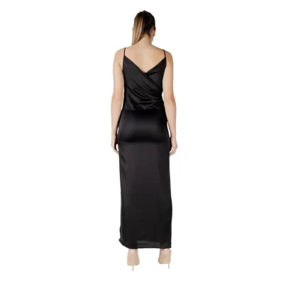 Black Recycled Polyester Long