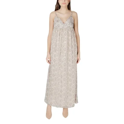 Beige Recycled Polyester Long
